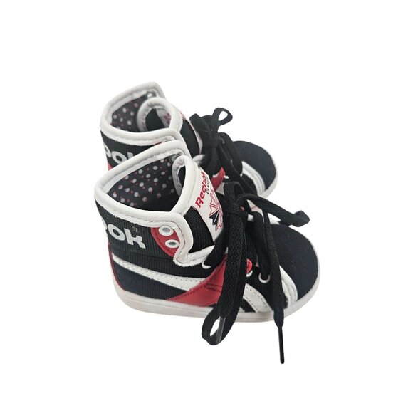 Reebok Classic Infant Shoes Size 2 High Top Soft Sole Sneakers NWOT Lace Up - Picture 6 of 10